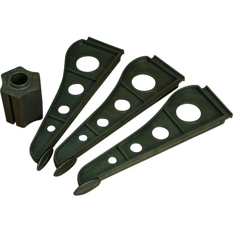 Pied pour Sapin de Noël - 1 Pièce - Plastique ABS Vert Olive - Socle Stable et Détachable - Pour Décoration Intérieure et Extérieure - 29x29x5,5 cm (1/5)