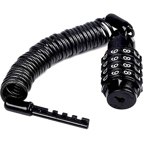 Cable Antivol Vélo 1 PCS chaîne Antivol Vélo à Code 160cm-Fei Yu (1/5)