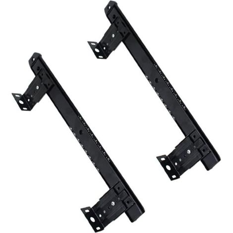 Glissières pour tiroir de clavier, installation facile, largeur du rail : 35 cm, compatibles avec les ordinateurs de bureau, 1 paire (1/4)