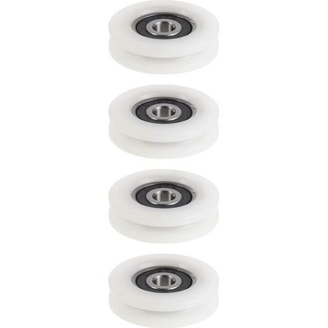 de 4 roulettes de guidage en nylon résistant aux intempéries (1/5)