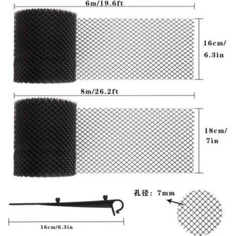 6 m x 16 cm Grillage protège-gouttière,Grillage protège-gouttière (1/4)
