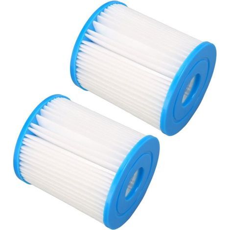 Lot de 2 Cartouches de Filtres de Piscine Filtre à Eau de Piscine pour Bestway Taille I A (1/5)