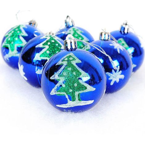 unzerbrechliche Weihnachtskugeln aus Kunststoff für den Weihnachtsbaumschmuck – 6er-Set (1/5)