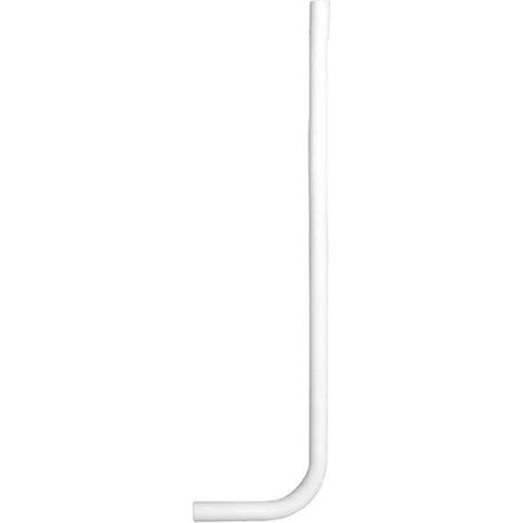 Tubo di cacciata esterno per cassetta scarico wc Ø32/32 mm lunghezza 1860 mm in pvc bianco bampi ctubal15