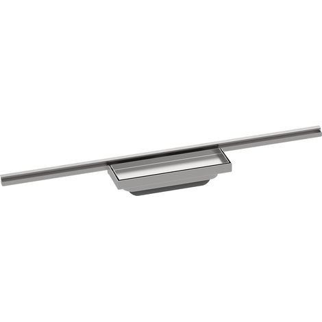Caniveau de douche minimaliste chromé 700 mm (1/5)