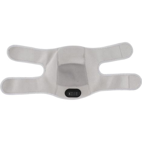 Genouillère chauffante électrique à double moteur, massage vibrant en fibre de carbone, 3 niveaux de chaleur pour soulagement articulaire (1/5)