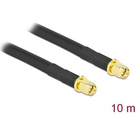 Delock Cable de antena de SMA macho a SMA macho de LMR/CFD300 10 m low loss