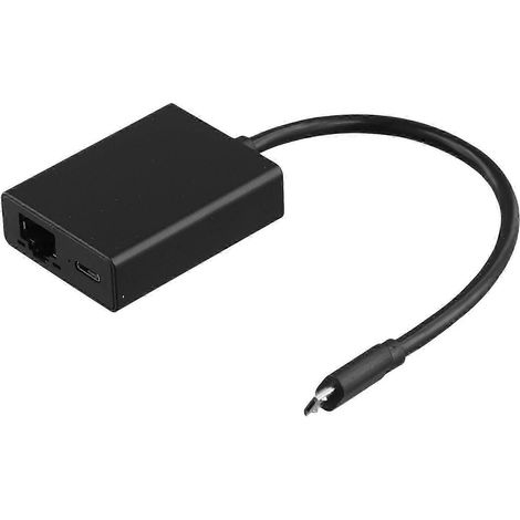 Port micro-carte réseau externe RJ45 100 Mbps, indicateur LED 4K Fire TV Stick, adaptateur Ethernet Plug and Play compatible avec les téléviseurs intelligents (kns) (1/5)