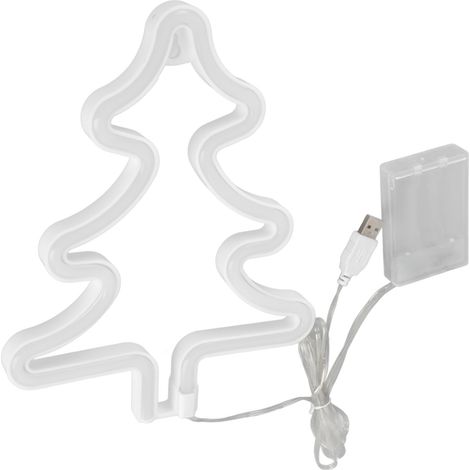 Guirlande lumineuse LED en forme de sapin de Noël, lumière verte, décoration festive pour fêtes et soirées (livrée sans piles) (1/5)