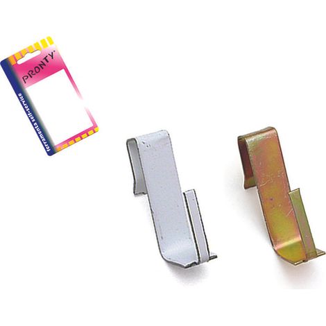 GANCI PER BRIS BRIS PER INFISSI IN ALLUMINIO IN BLISTER- - acciaio ox, in bl.4 pz. - 12 blister