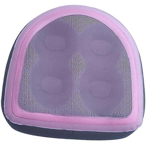 Coussin de bain gonflable rempli d'eau avec ventouse pour adultes et enfants-Pink