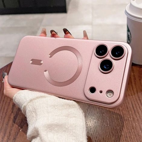 Coque de téléphone magnétique souple en TPU avec peinture métallisée pour iPhone 11 Pro, compatible avec la recharge sans fil et la protection d'objectif. (1/5)