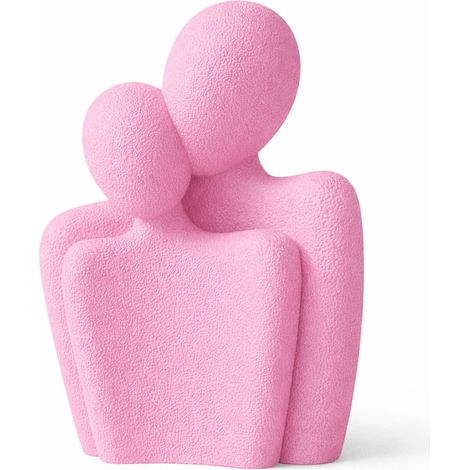 statuetta rosa di coppia, decorazione pieghevole, amore minimalista (1/3)