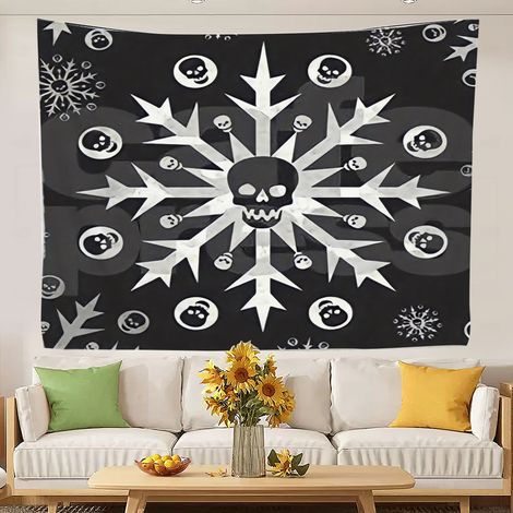 Tapisserie murale vintage - Style vintage tendance - Séchage rapide - Idéale pour le salon ou la chambre 150x130cm (1/5)
