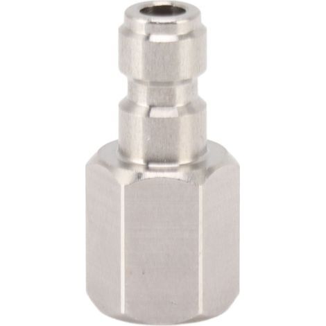 Ortviai Raccord femelle BSPP 1/8" en acier inoxydable 304 pour bouteille CO2 – Adaptateur droit (1/5)
