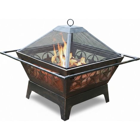 Star Bronze Wash Fire Pit - L60.96 x W60.96 cm