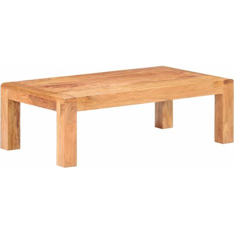 Tavolino da Salotto 110x60x35 cm Massello Acacia Finitura Ambra vidaXL (1/5)