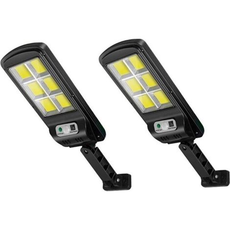 Lampe solaire Détecteur de mouvement Sécurité 3 modes d'éclairage - 2 Pack (1/4)