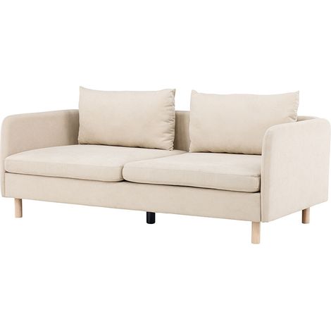 Zero Sofa 3-Sitzer beige.