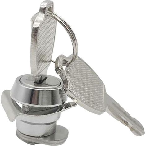 Kit de verrouillage de coffre avec cylindre de serrure arrière en métal, installation facile et portable. Convient pour (1/5)