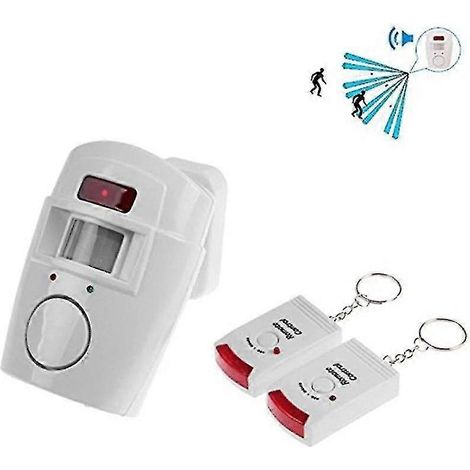 Mini alarme sans fil télécommandée avec détecteur de mouvement infrarouge (1/5)