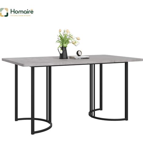 Esstisch DINING TABLE MDF grau 140 x 80 x 75 cm HOMAIRE (1/5)