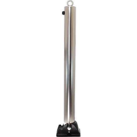 Poteau rabattable 900-76-I INOX (clefs distinctes) acier inoxydable avec oeillet (1/5)