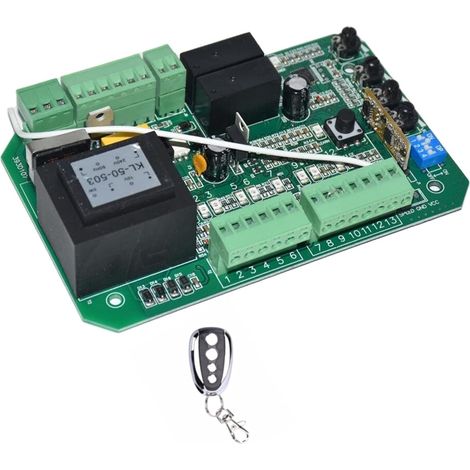 Ouvre-Portes coulissantes CA Unité de contrôle du Moteur Cavalier Carte électronique de la Carte de Circuit de contrôleur for (PY600AC SL600 SL1500 PY800 Modèle)(1 Remote) (1/5)