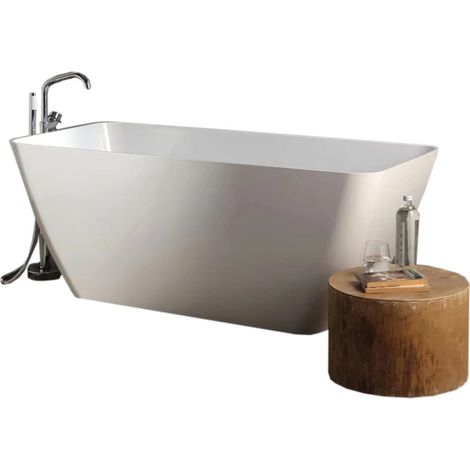 vasca da bagno "transimeno" bianca, 159x70,5x61,8 cm (1/4)