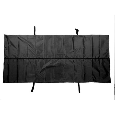 Schwarzer Leichensack aus wasserdichtem 210D Oxford-Gewebe für Bestattungs- und Krankenhaustransporte, 150 x 60 cm / 59,1 x 23,6 Zoll