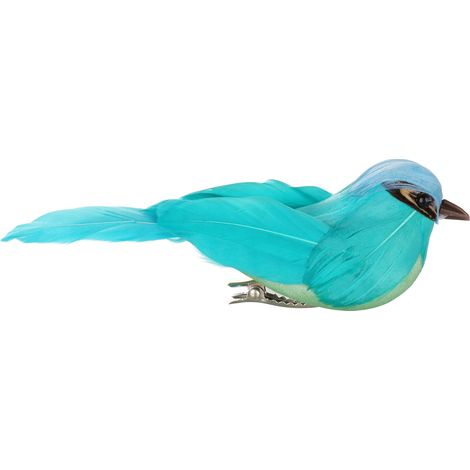Oiseau factice en plumes réalistes, oiseau décoratif de jardin Mori, artisanat en mousse, faux oiseau (1/5)