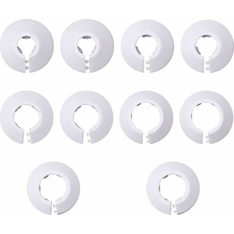 25 rosette semplici per radiatori, rosette per radiatori, copritubo per radiatori, copriforo per parete/pavimento (12/16/20/25/32 mm) (1/4)