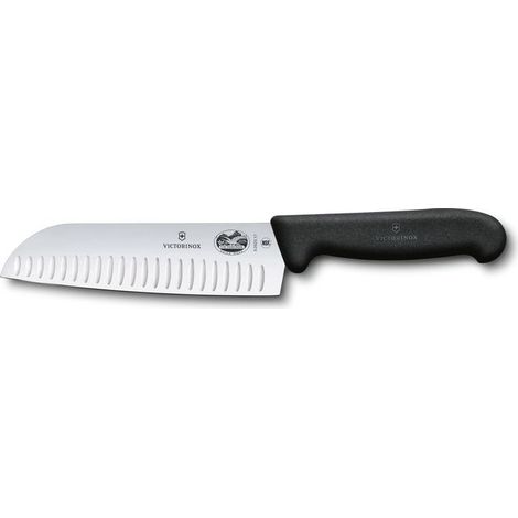 Victorinox Coltello Santoku Alveolato Lama 17 Cm Manico Fibrox Nero (1/2)