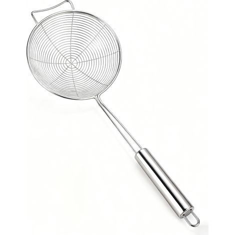Écumoire passoire en acier inoxydable avec manche pour la cuisson et la friture, ustensiles de cuisine, passoire à pâtes (1/5)