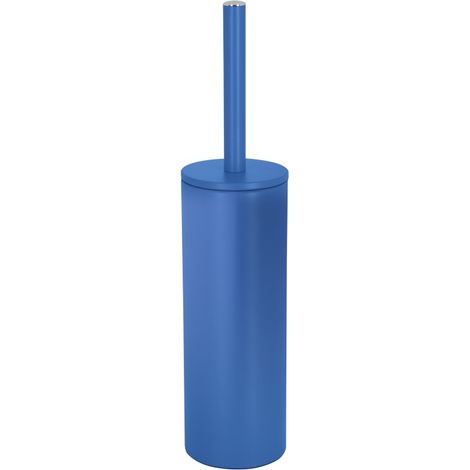 Escobillero con soporte de acero AKIRA Azul real Spirella