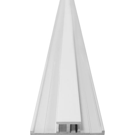 Roth – Profilé de finition blanc 255 cm pour panneau VIPANEL 3 mm – Pour murs et sols – Installation facile – Résistant aux chocs