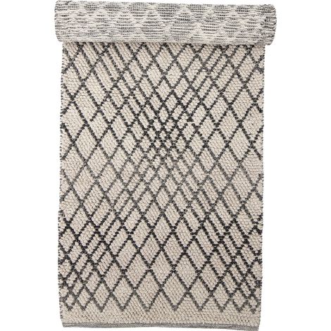 Bloomingville - Kaya Rug - Grey - Wool