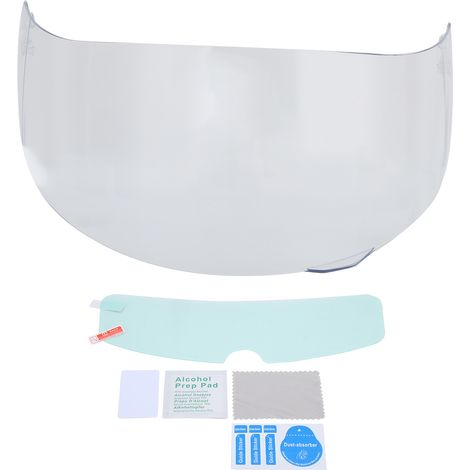 Visière de casque universelle, pare-vent anti-rayures avec Film protecteur antibrouillard adapté pour K3SV K5 (Transparent)