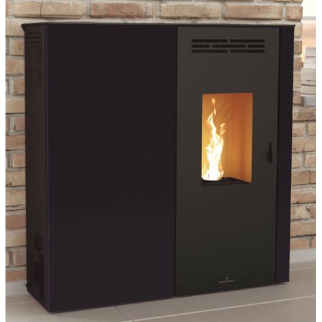 Poêle à pellet Lupe Noir 9 kW - Sans (1/5)