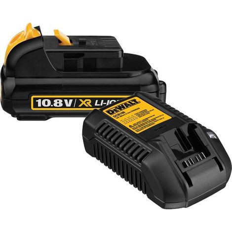 Dewalt DCB127 10.8v 2.0Ah Li-Ion XR Battery + DCB100 XR Lithium Ion Charger