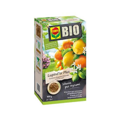 Engrais Compo Bleu Lupin d'Or Plus 800 g – Nutriment organique pour agrumes et plantes acidophiles