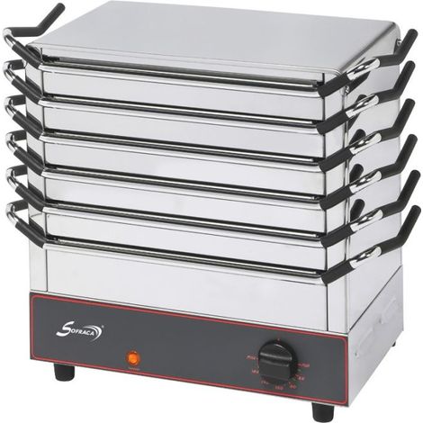 Chauffe-plats électrique PRO 6 plaques électriques, 650 W, 220 V - MONO