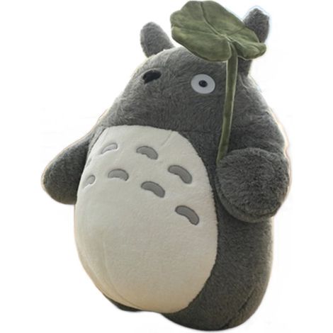 Coussin Totoro Linda, ultra doux, kawaii, cadeau parfait pour fans de Miyazaki, peluche décorative moelleuse, idéal salon ou chambre, oreiller tendance japonais, style manga adorable (1/4)