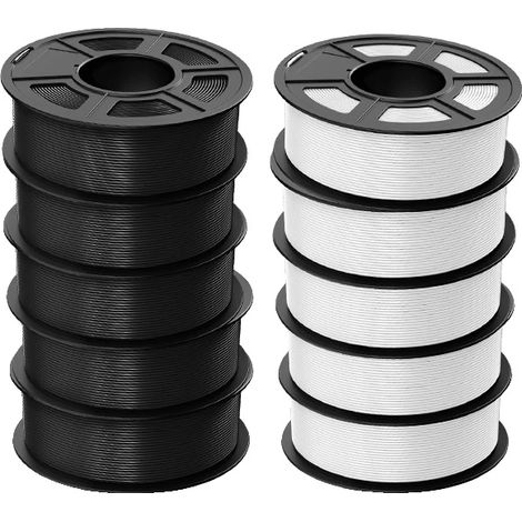 Filamento para impresión 3D, PLA Meta, Alta Fluidez, PLA 5BK 5WT (1/2)