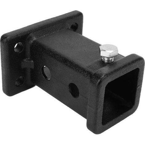 Jeffergarden Tube Récepteur boulonné 2 Pouces sur Attelage Récepteur, Adaptateur de Récepteur D'attelage de Remorque Universel pour Camionnettes, Boulon D'attelage de Remorque sur Partie Tube