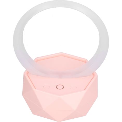 Enceinte Bluetooth rose avec veilleuse pour la maison, sans fil et intelligente, design cadeau coloré. (1/5)