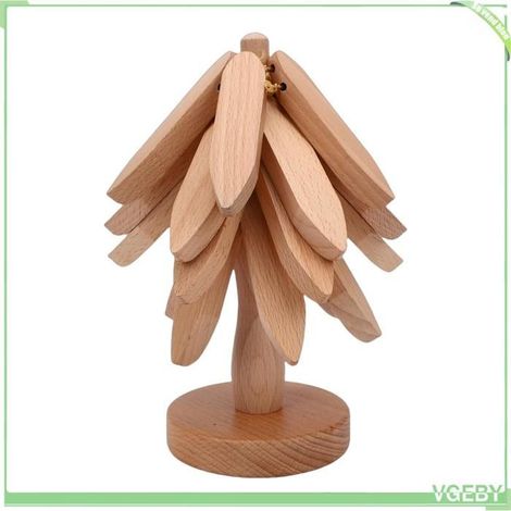 Ensemble de dessous de plat en bois pour table, cuisine, maisons modernes (1/4)