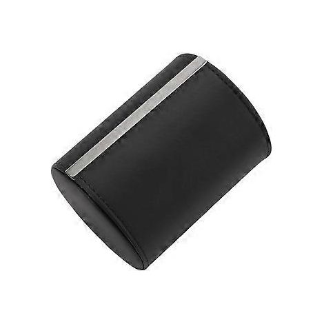 Étui de rangement pour cravate noire, boîte cadeau de voyage cylindrique (1/5)