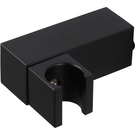 JANMIR-Support de douchette noir mat, support mural pour pommeau de douche, support de pommeau de douche en laiton pour salle de bain (1/5)