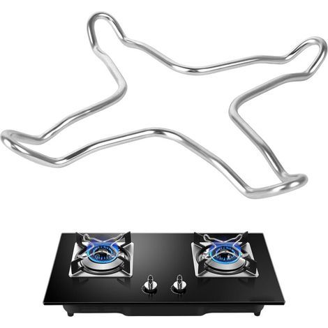 Support Universel pour Cuisinière, Réducteurs de Gaz Support Wok, Réducteurs de Gaz en Acier Inoxydable, Anneau de Wok, Casserole Support de Poêle (1/4)